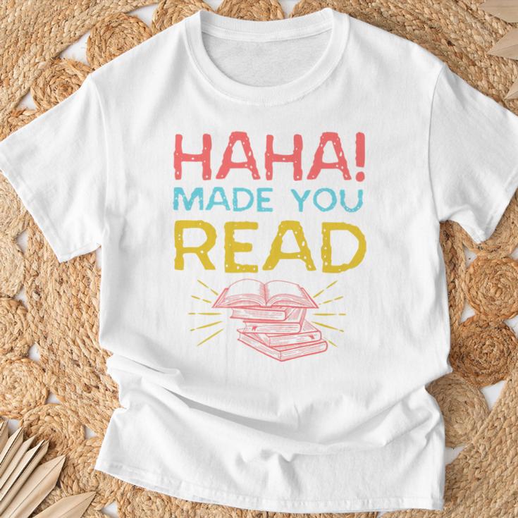 Made You Read Librarian Book Reader Library Book Premium Tri-Blend T-Shirt Gifts for Old Men