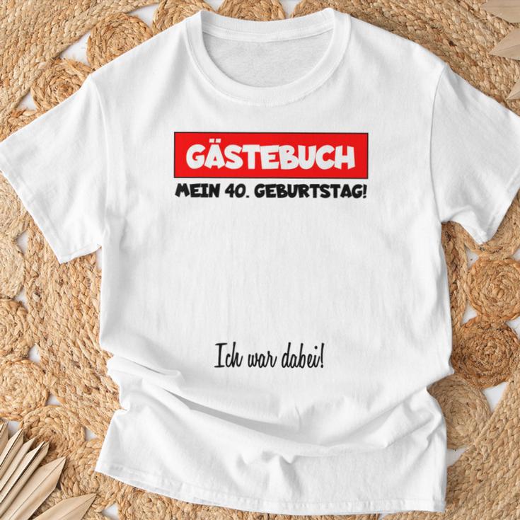 Man Oldtimer Birthday Middle Finger Guest Book 40 Years T-Shirt Gifts for Old Men Man Oldtimer Birthday Middle Finger Guest Book 40 Years T-Shirt Gifts for Old Men