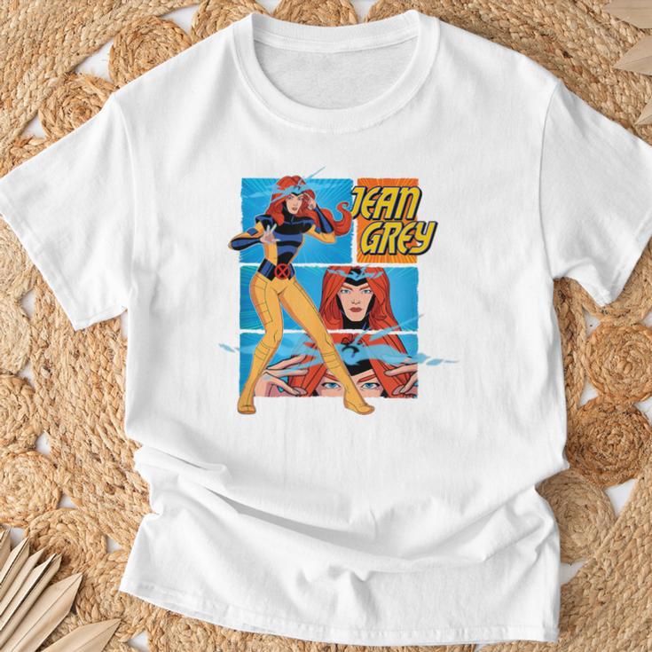 Marvel X-Men '97 Jean Grey Vintage Classic Comic Book Panels T-Shirt Gifts for Old Men