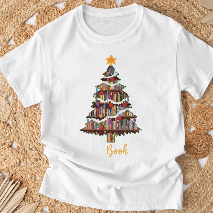 Merry Bookmas Book Reading Lover Library Reader Enthusiast T-Shirt Gifts for Old Men