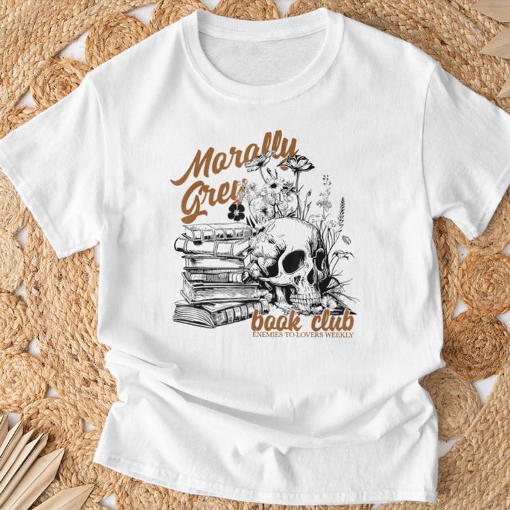 Morally Grey Book Club Morally Grey Is My Favorite Color T-Shirt Gifts for Old Men