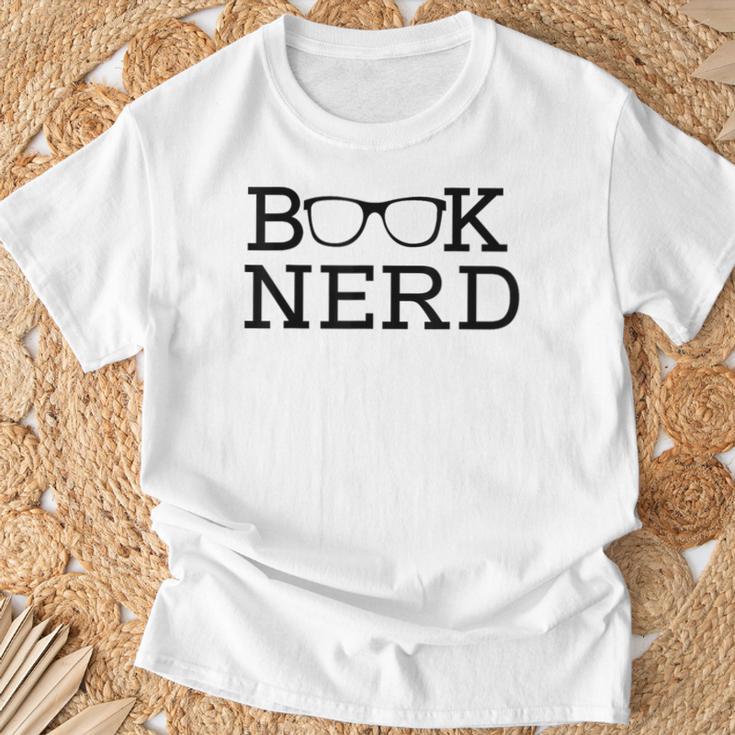 Nerd Book For Enthusiastic Book Readers And Book Lovers T-Shirt Gifts for Old Men