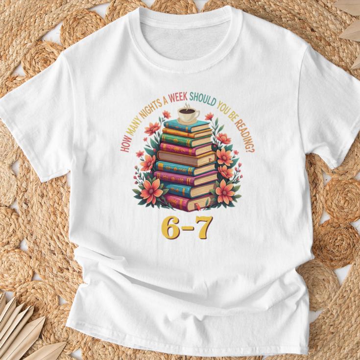How Many Nights Reading Meme 6 7 Cozy Book Lover T-Shirt Gifts for Old Men How Many Nights Reading Meme 6 7 Cozy Book Lover T-Shirt Gifts for Old Men