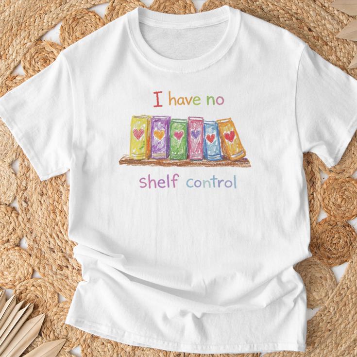 I Have No Shelf Control Shirt Book Lover Librarian T-Shirt Gifts for Old Men