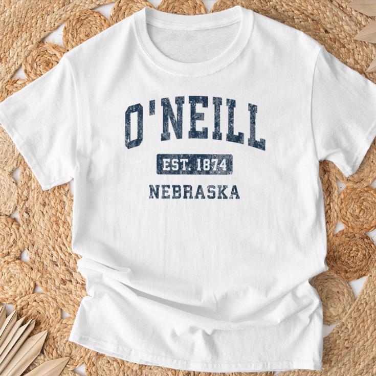 O'neill ネブラスカneビンテージアスレチックスポーツデザイン Tシャツ 高齢者への贈り物