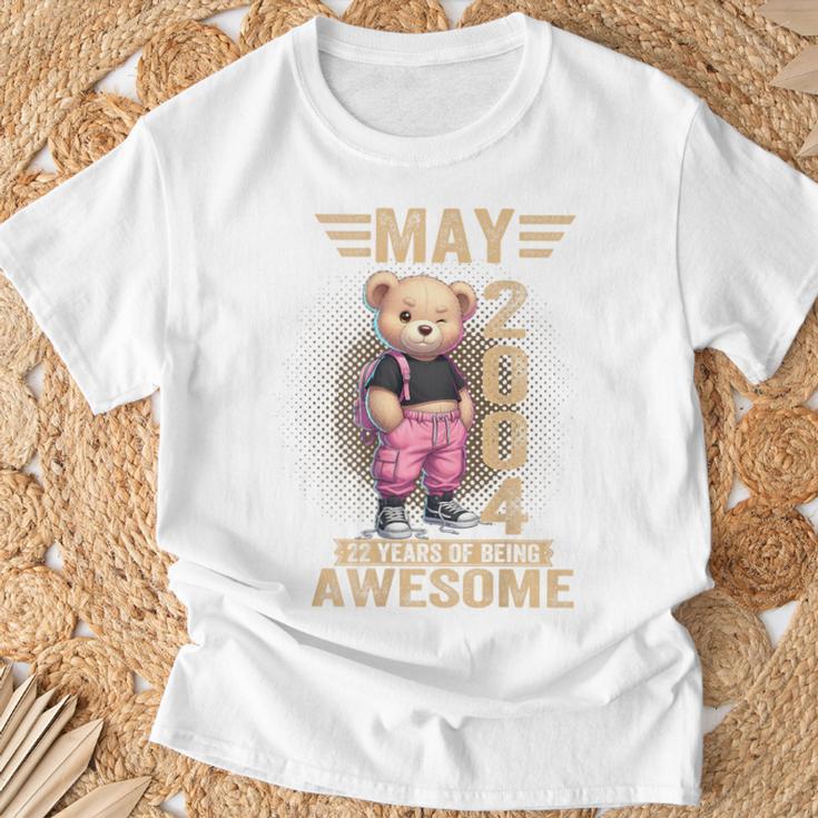 On Back 2004年5月 22歳の誕生日 22歳 テディベア Tシャツ 高齢者への贈り物