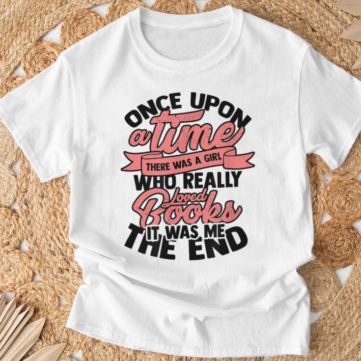 Once Upon a Time There Was a Girl Bookmark And Books T-Shirt Gifts for Old Men Once Upon a Time There Was a Girl Bookmark And Books T-Shirt Gifts for Old Men