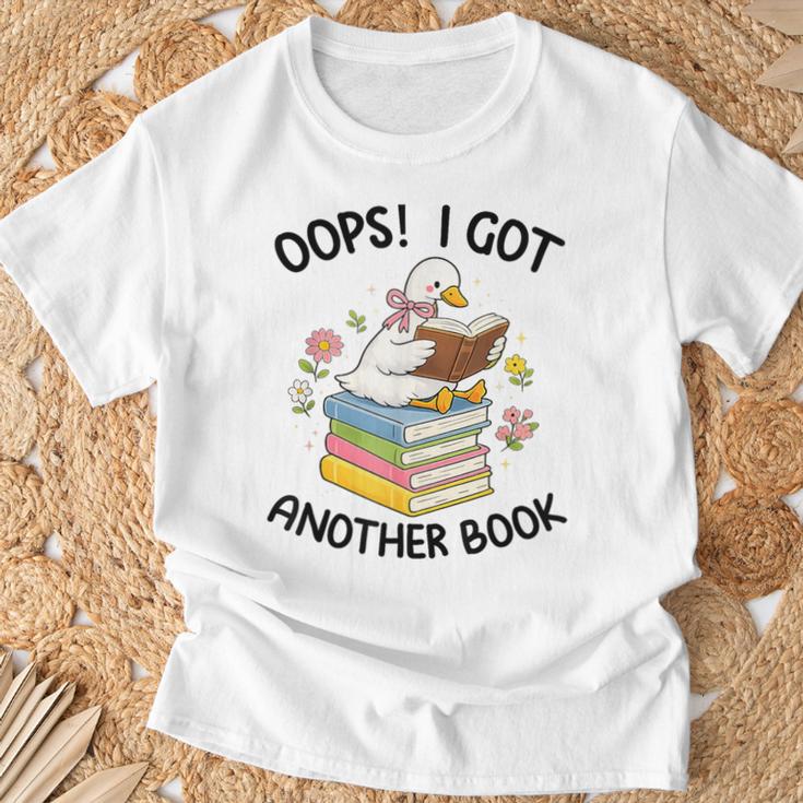 Oops I Got Another Book Goose Goose Reader Women Girls T-Shirt Gifts for Old Men Oops I Got Another Book Goose Goose Reader Women Girls T-Shirt Gifts for Old Men