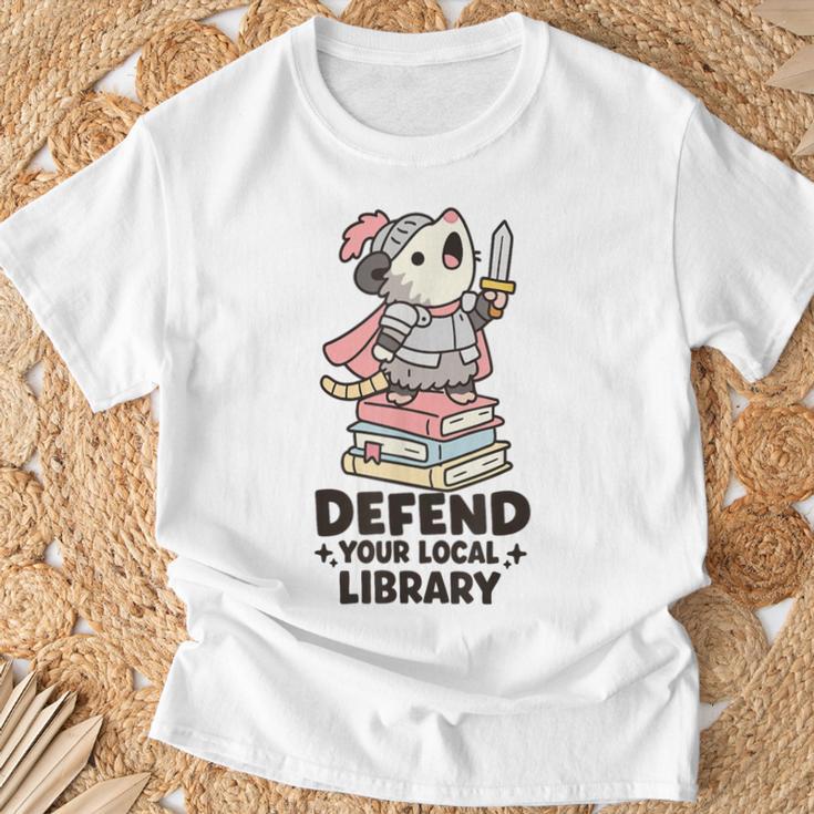 Opossum Book Lover Meme Kawaii Sarcastic Humor Women T-Shirt Gifts for Old Men