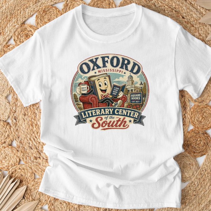 Oxford Mississippi Literary Center Book Lover Vintage Premium Tri-Blend T-Shirt Gifts for Old Men