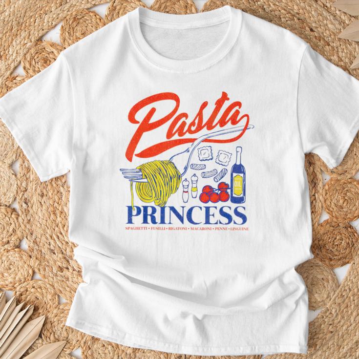 Pasta Princess Retro Italian Noodle Foodie Lover T-Shirt Gifts for Old Men