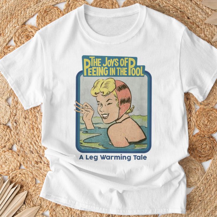 Peeing In The Pool Book Cover By Sam Spencer T-Shirt Gifts for Old Men