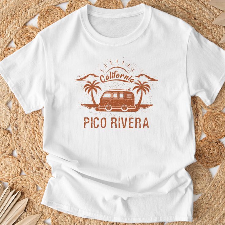 Pico Rivera Ca カリフォルニア レトロ ビンテージ サーフィン ビーチ 長袖tシャツ Tシャツ 高齢者への贈り物
