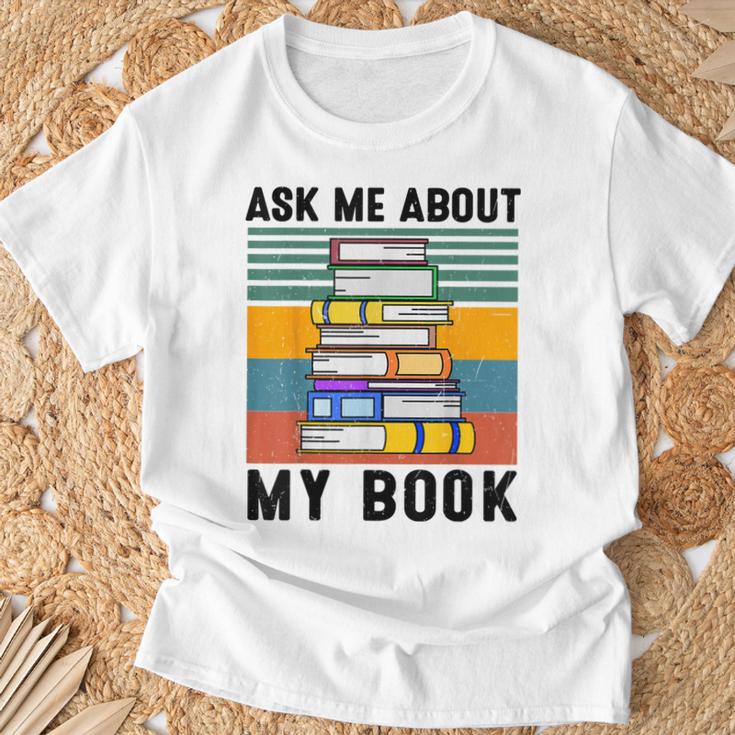 Published Author TShirt Ask Me About My Book Writer T-Shirt Gifts for Old Men