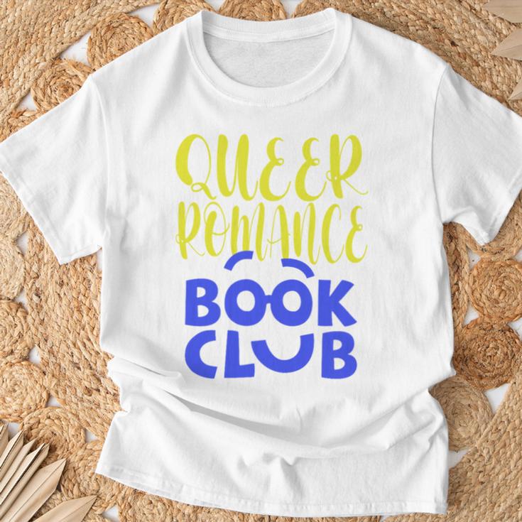 Queer Romance Book Club T-Shirt Gifts for Old Men