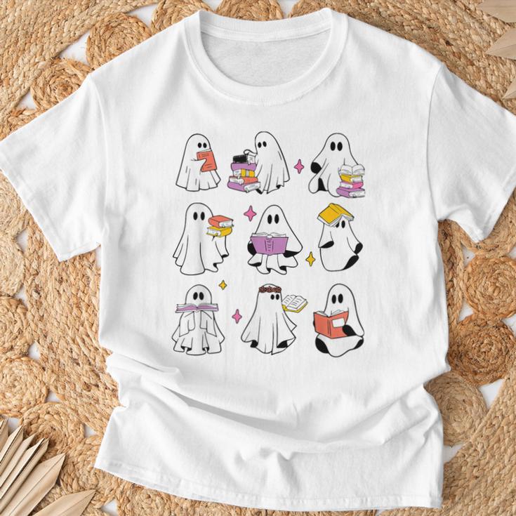 Read More Books Booooks Halloween Boooks Ghost Boo Teacher Men Women Kids T-Shirt Gifts for Old Men