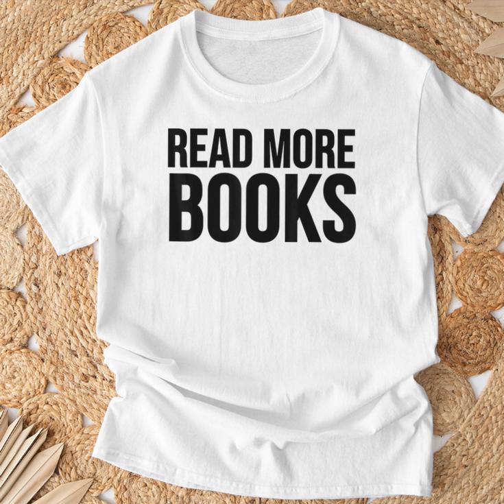 Read More Books Reading Lover T-Shirt Gifts for Old Men