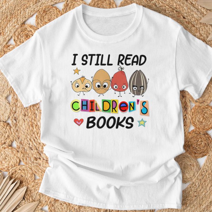 I Still Read Children's Books T-Shirt Gifts for Old Men