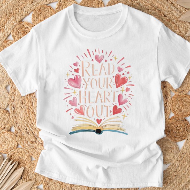 Read Your Heart Out Book Lovers T-Shirt Gifts for Old Men
