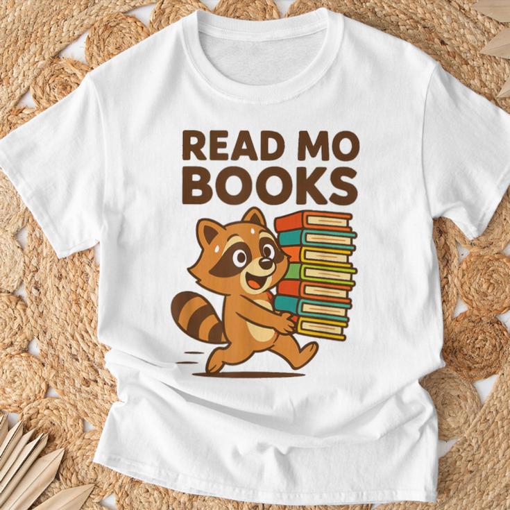 Read Mo Books – Raccoon Lovers T-Shirt Gifts for Old Men