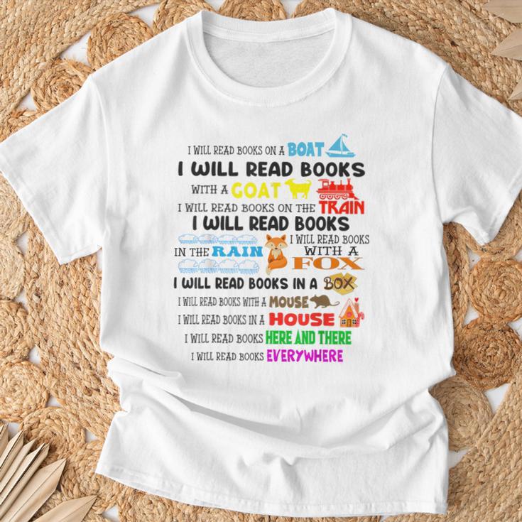 Read My Shirt Day For Kids Boy Girls i Will Read Books T-Shirt Gifts for Old Men