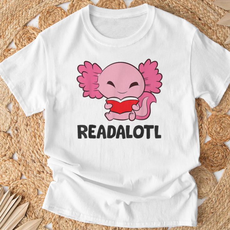 Readalotl Love Axolotls Reading Books And Axolotls T-Shirt Gifts for Old Men Readalotl Love Axolotls Reading Books And Axolotls T-Shirt Gifts for Old Men