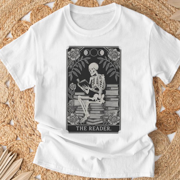 The Reader – Gothic Book Lover Dark Academia Premium Tri-Blend T-Shirt Gifts for Old Men