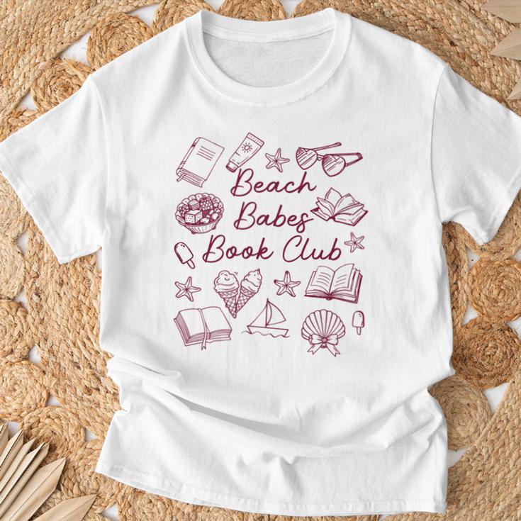 Reading Book Lover Bookish Summer Beach Babes Book Club T-Shirt Gifts for Old Men
