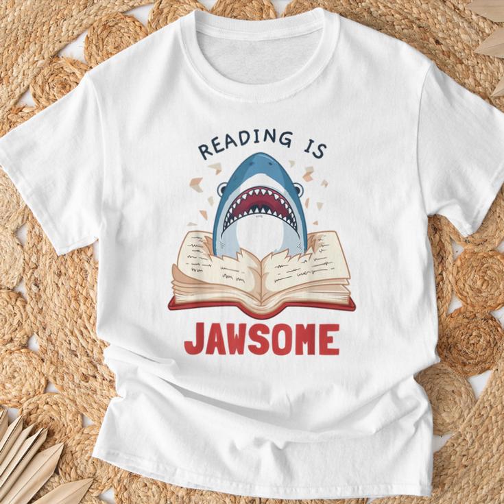 Reading Is Jawsome Bookworm Shark Book Lover For Kids T-Shirt Gifts for Old Men Reading Is Jawsome Bookworm Shark Book Lover For Kids T-Shirt Gifts for Old Men
