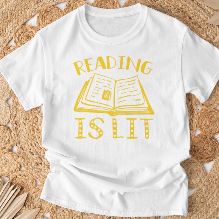 Reading Is Lit Book Reading Literary Pun Joke Premium Tri-Blend T-Shirt Gifts for Old Men Reading Is Lit Book Reading Literary Pun Joke Premium Tri-Blend T-Shirt Gifts for Old Men