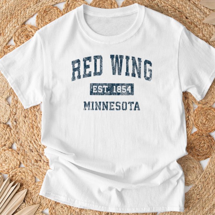Red Wing ミネソタ Mn ヴィンテージ スポーツデザイン ネイビー プリント Tシャツ 高齢者への贈り物