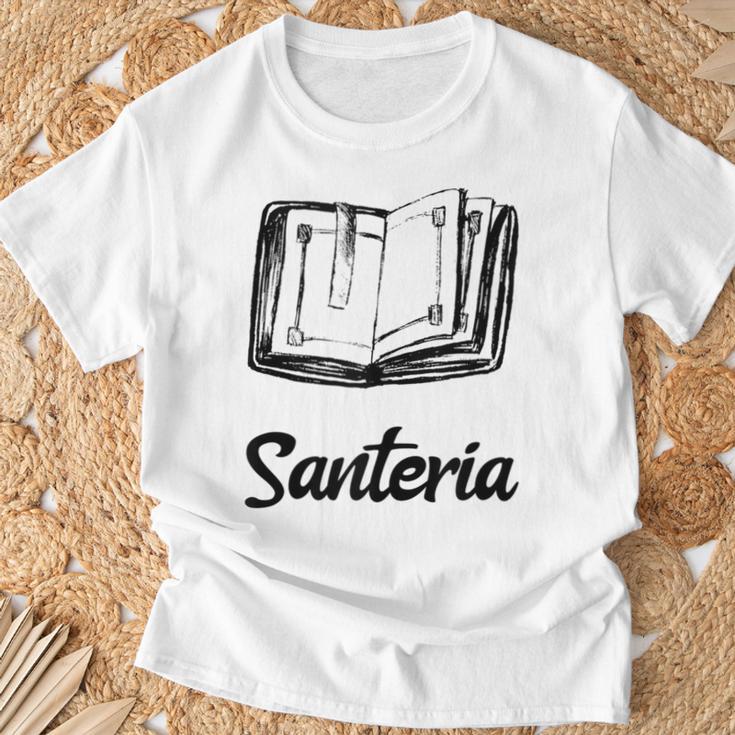 Santeria Bruja Book T-Shirt Gifts for Old Men