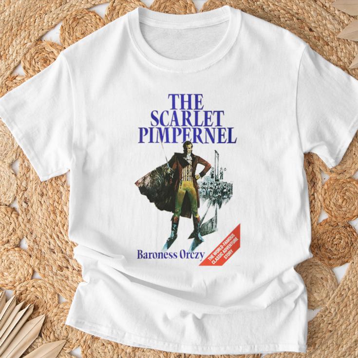 The Scarlet Pimpernel Baroness Orczy Vintage Book Cover T-Shirt Gifts for Old Men