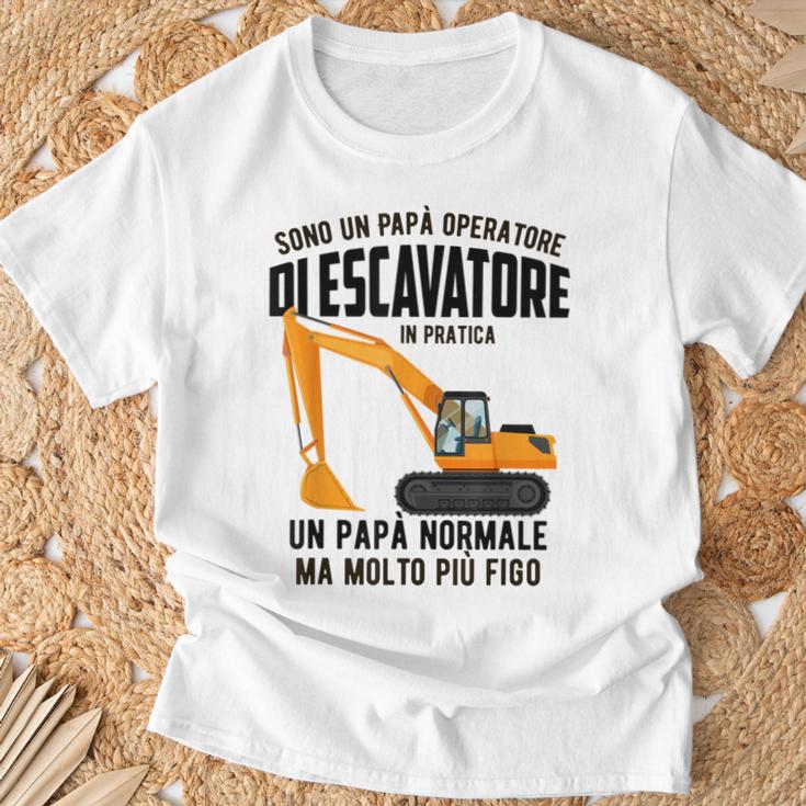 Sono Un Papà Operatore Di Escavatore In Pratica Maglietta Regalos para ancianos