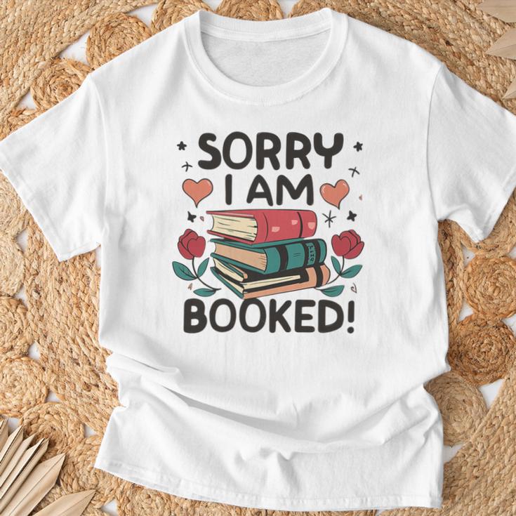 Sorry i Am Booked Book Lover Premium Tri-Blend T-Shirt Gifts for Old Men Sorry i Am Booked Book Lover Premium Tri-Blend T-Shirt Gifts for Old Men