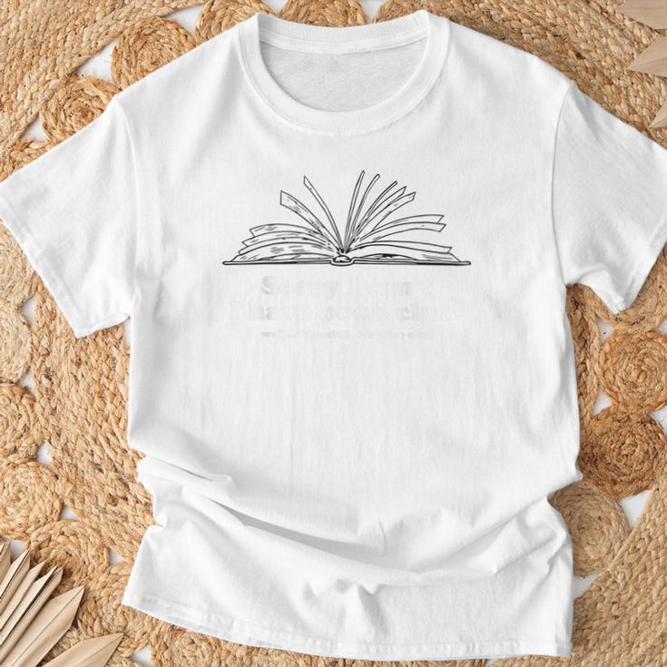 Sorry I Can't I Have Book Club Apparel T-Shirt Gifts for Old Men