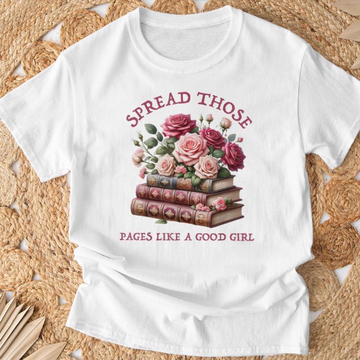 Spicy Books Spread Those Pages Like A Good Girl Dark Romance T-Shirt Gifts for Old Men Spicy Books Spread Those Pages Like A Good Girl Dark Romance T-Shirt Gifts for Old Men