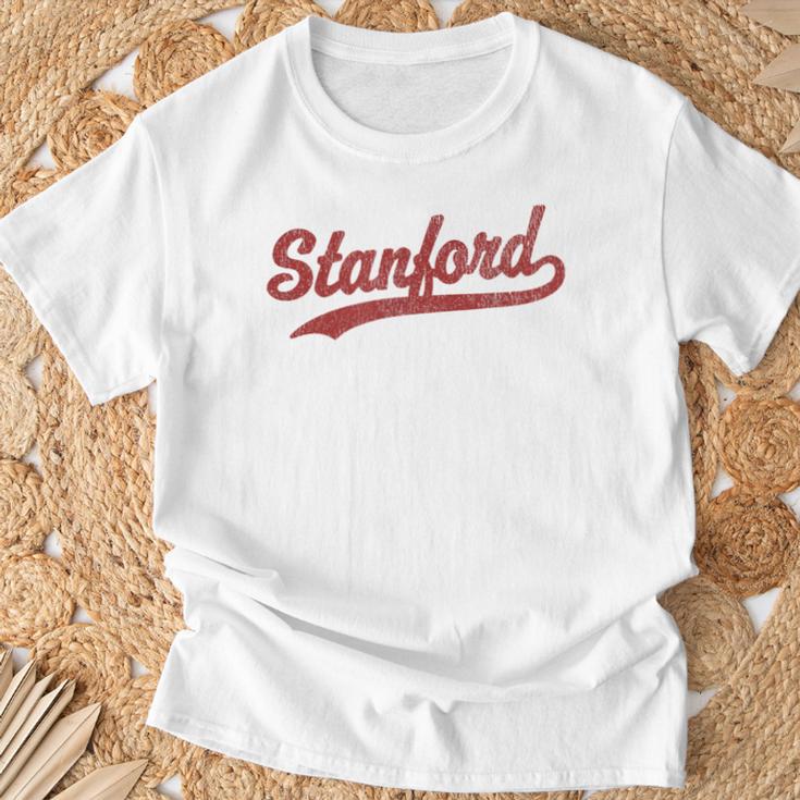 Stanford California Ca ビンテージスポーツグラフィック Tシャツ 高齢者への贈り物