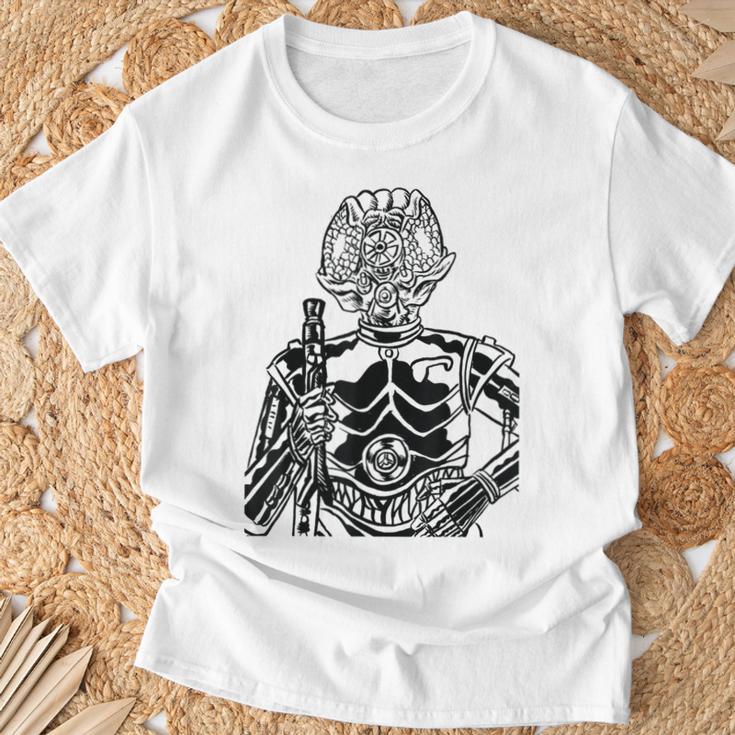Star Wars 4-LOM Bounty Hunter Droid Comic Book Sketch T-Shirt Gifts for Old Men