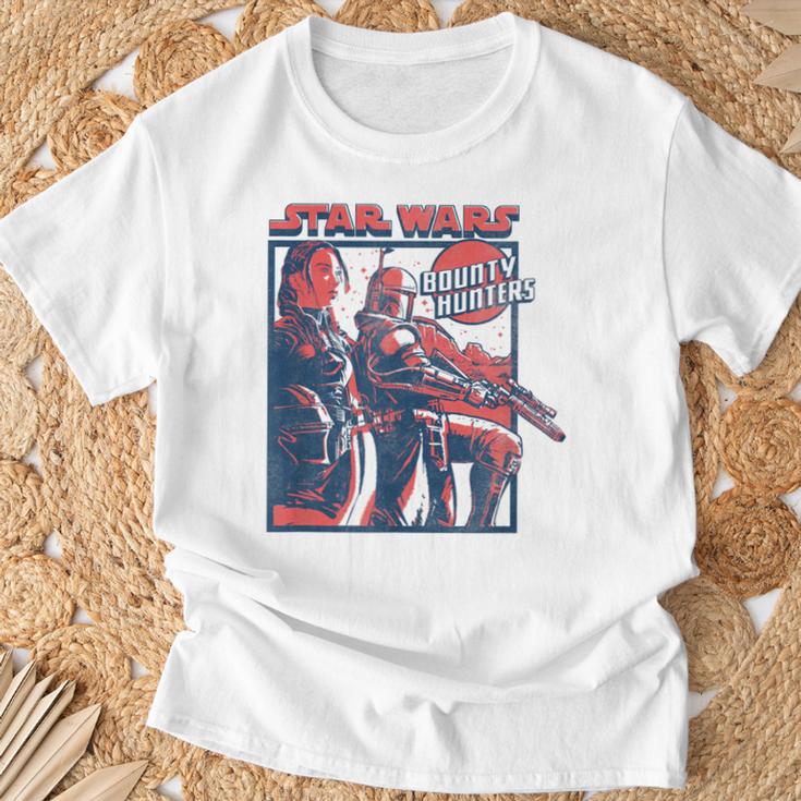 Star Wars The Book Of Boba Fett Fennec Shand Bounty Hunters T-Shirt Gifts for Old Men