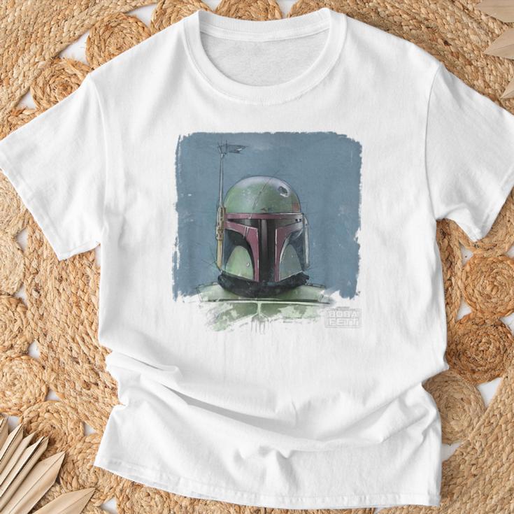 Star Wars The Book Of Boba Fett Vintage Portrait T-Shirt Gifts for Old Men