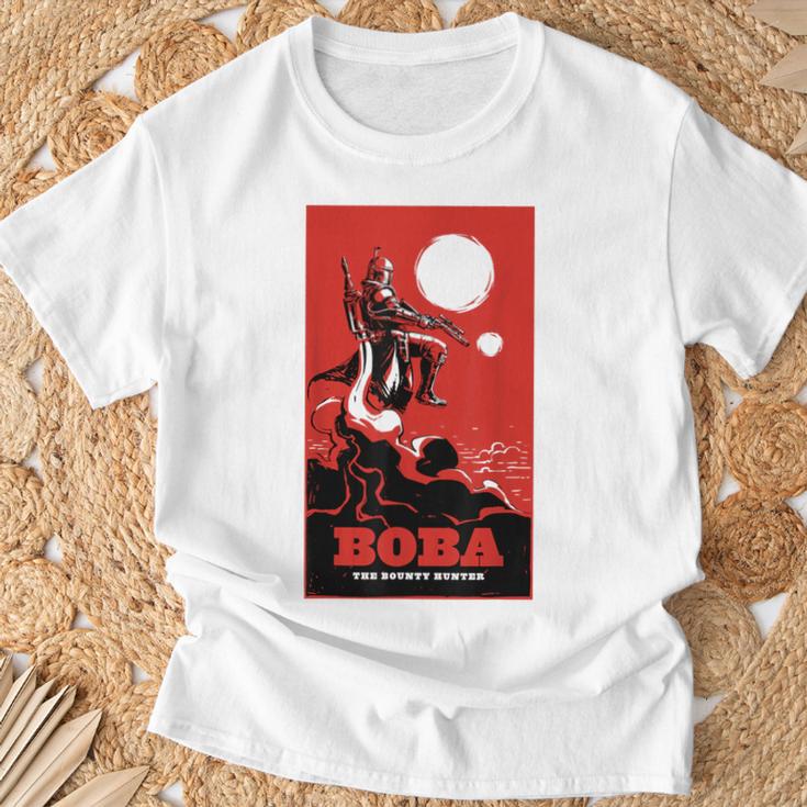 Star Wars The Book Of Boba Fett Vintage Poster T-Shirt Gifts for Old Men