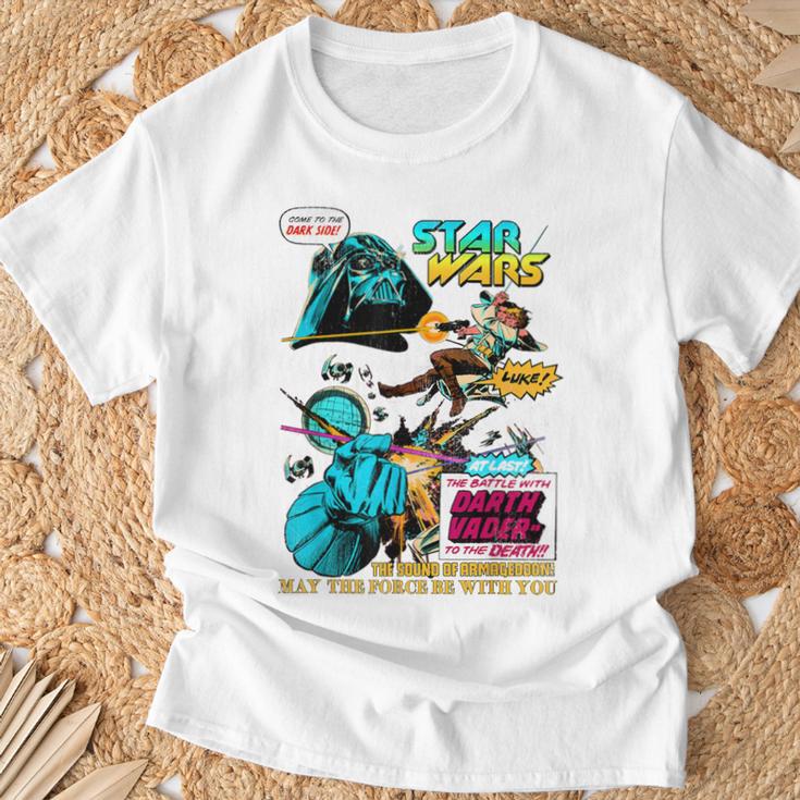 Star Wars Vader Luke Leia Epic Comic Book Teaser T-Shirt T-Shirt Gifts for Old Men