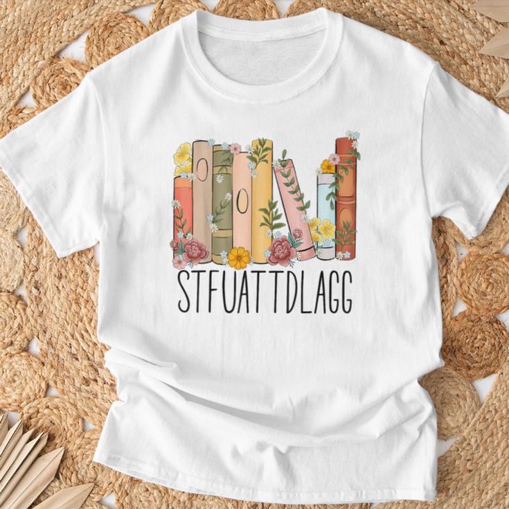 STFUATTDLAGG Buy Me Books And Tell Me To Stfuattdlagg T-Shirt Gifts for Old Men