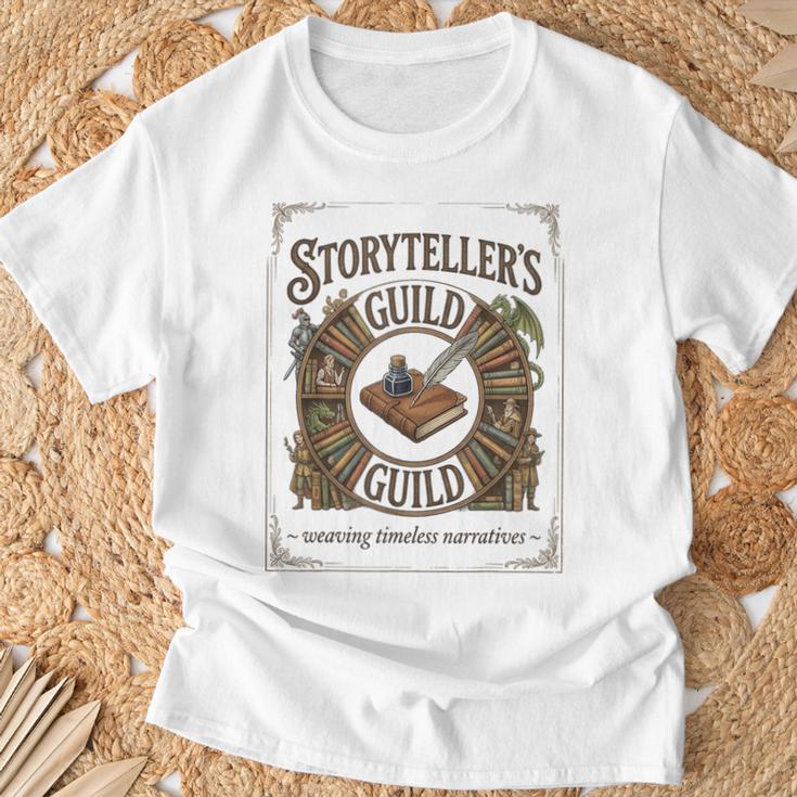 Storyteller's Guild For Book Lovers T-Shirt Gifts for Old Men Storyteller's Guild For Book Lovers T-Shirt Gifts for Old Men