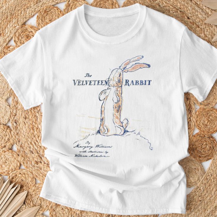 Stuffed Rabbit The Velveteen Rabbit Margery Williams Book T-Shirt Gifts for Old Men