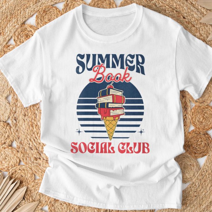 Summer Book Social Club T-Shirt Gifts for Old Men Summer Book Social Club T-Shirt Gifts for Old Men