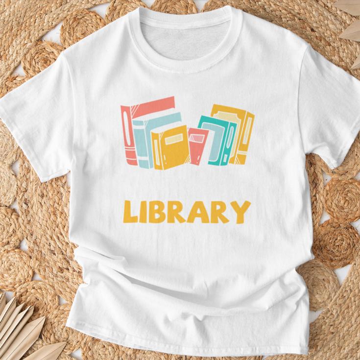 Support Your Local Library Vintage Book Lover T-Shirt Gifts for Old Men