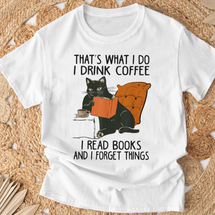That's What I Do I Read Books I Drink Coffee I Know Things T-Shirt Gifts for Old Men