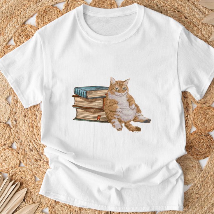 That's What I Do I Read Books I Pet Cats And I Know Things T-Shirt Gifts for Old Men